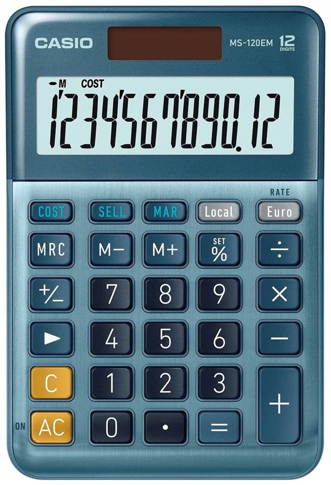 Casio 3722 MS-120EM skaičiuotuvas