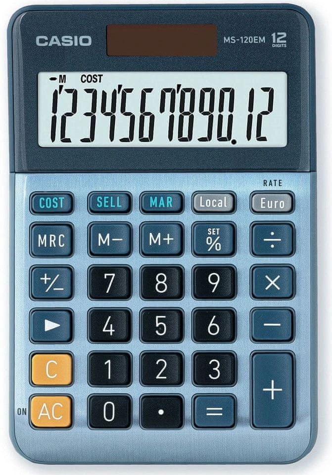 Casio 3722 MS-120EM skaičiuotuvas