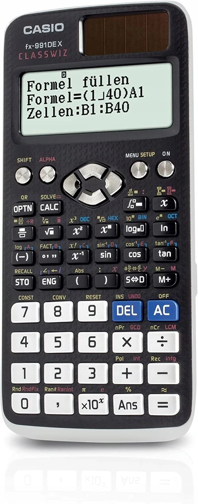 Casio FX-991DE X skaičiuotuvas Desktopas Mokslinis skaičiuotuvas Juoda