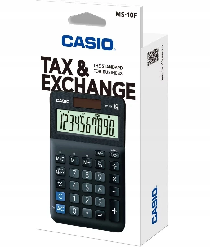 CASIO KALKULATOR MS-10F 10-CYFROWY WYŚWIETLACZ