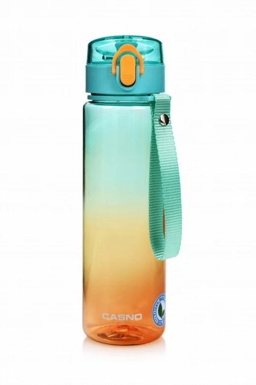 Gertuvė Majestic Sport Casno Aura 560 ml vandens buteliukas - žaliai-oranžinis