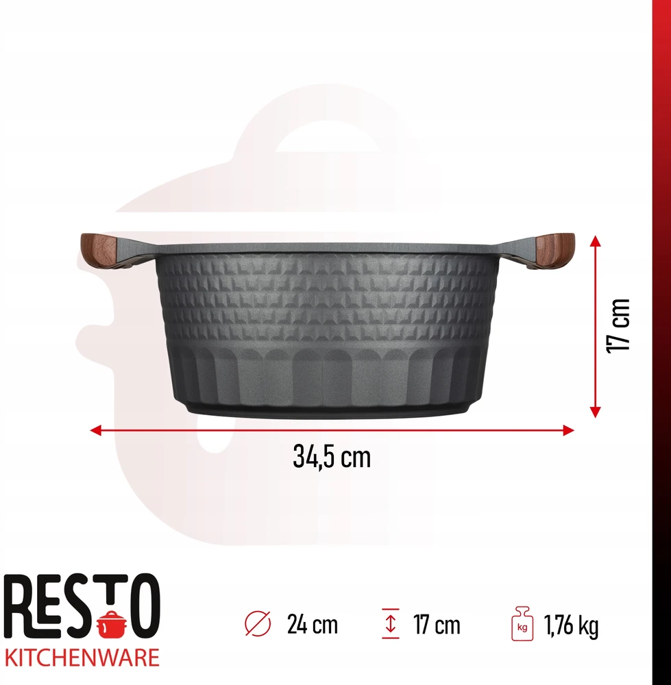 CASSEROLE D20CM 4.6L/93503 RESTO 93503 (4260403579039)