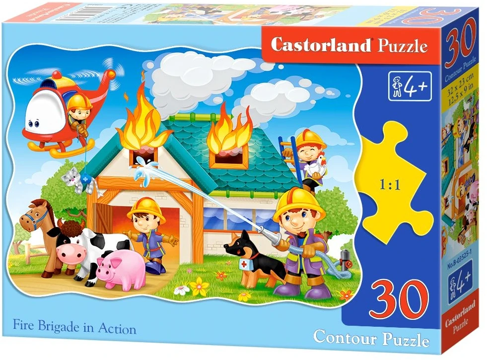 Castorland Dėlionė 30 vnt. - Ugniagesiai