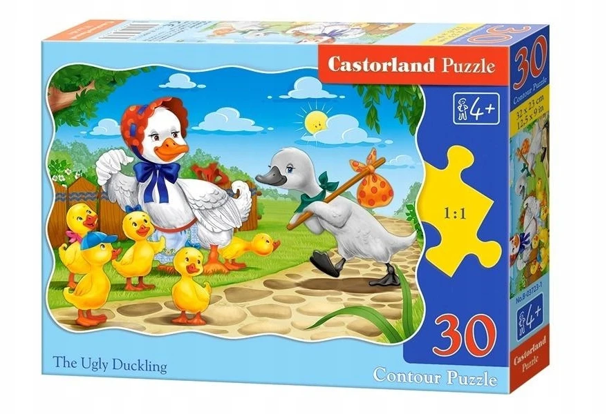 Castorland DUŻE Puzzle dla DZIECI Brzydkie Kaczątko RADOŚĆ