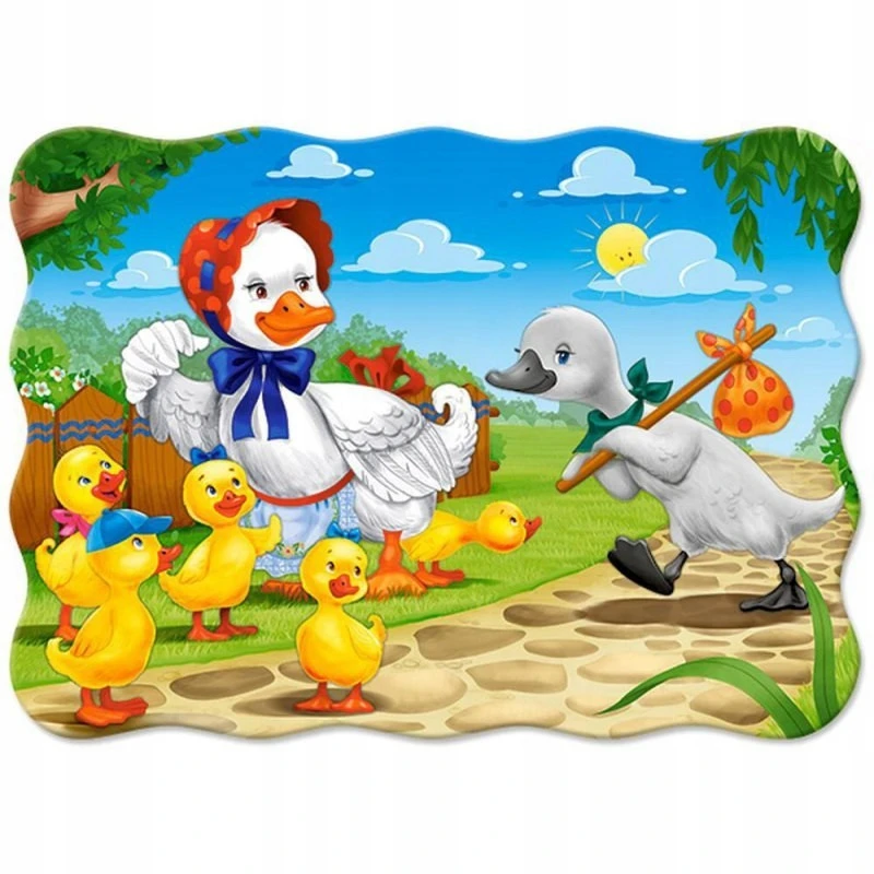 Castorland DUŻE Puzzle dla DZIECI Brzydkie Kaczątko RADOŚĆ