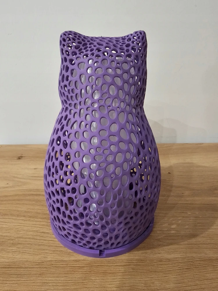 Cat lempa kačių naktinė lempa Stalinė lempa vaikams E27 CatLamp violetinė
