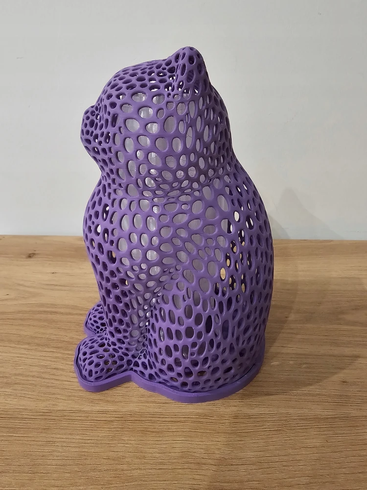 Cat lempa kačių naktinė lempa Stalinė lempa vaikams E27 CatLamp violetinė