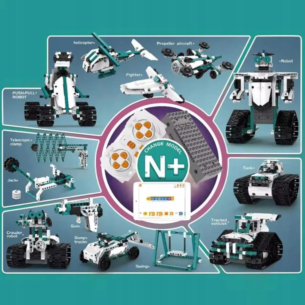 Celman Surenkamas robotas 3in1 su nuotolinio valdymo moduliu K96131 612 dalių