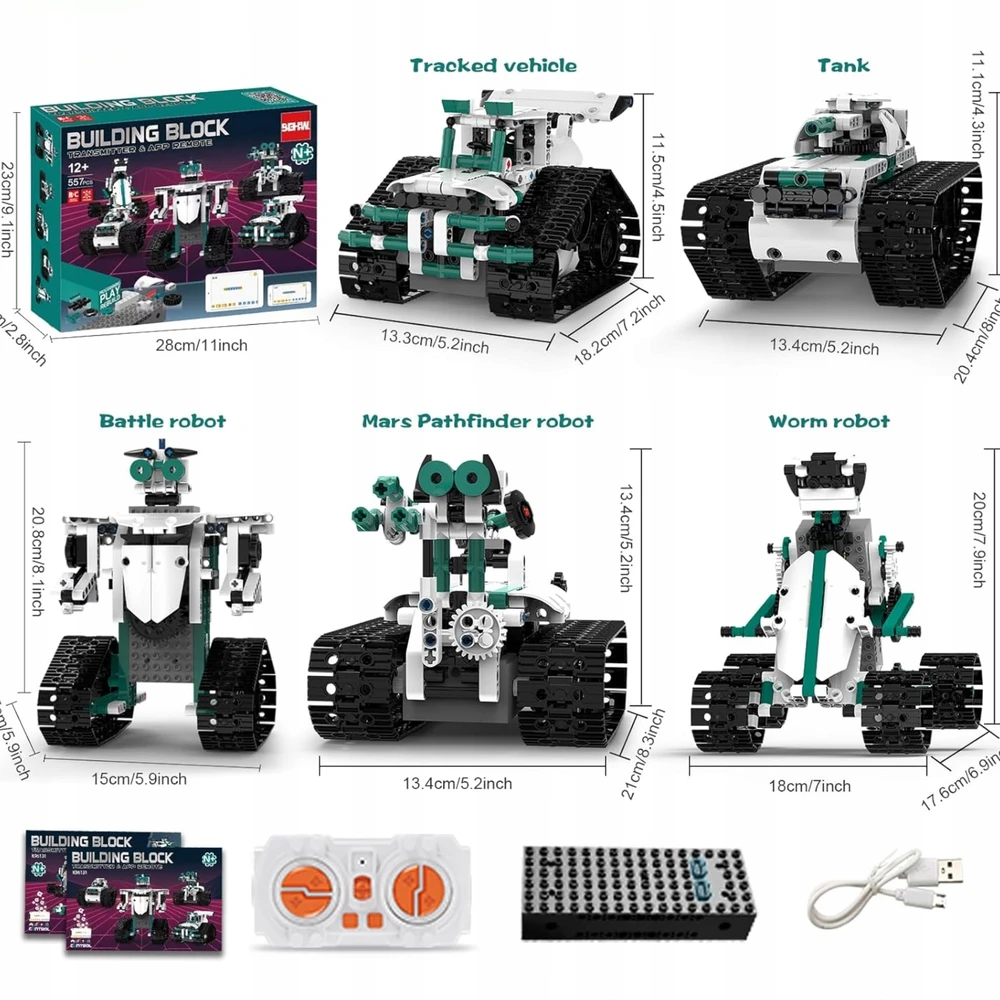 Celman Surenkamas robotas 3in1 su nuotolinio valdymo moduliu K96131 612 dalių