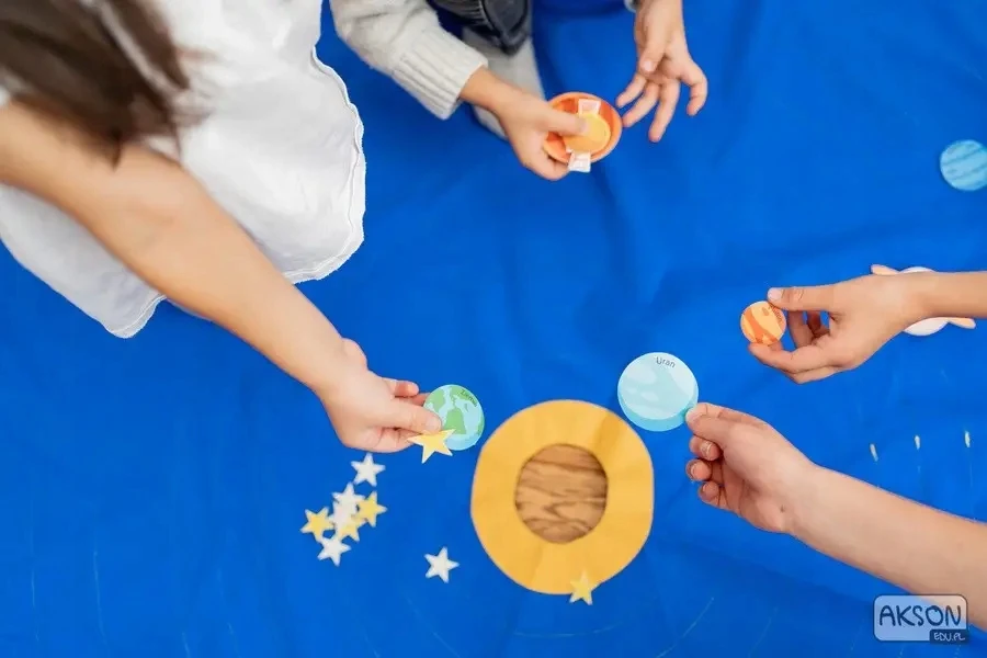Centrum Akson Edukacinė Saulės Sistemos Skraistė su Priedais Akson