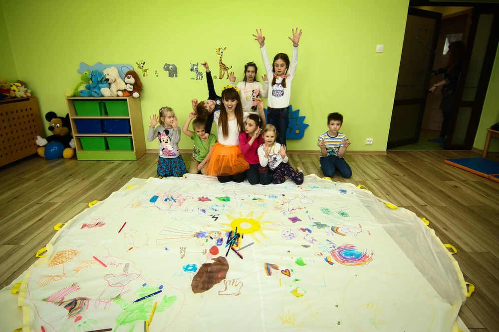 Centrum Akson Kūrybinė animacinė skara 1,5m su dažais