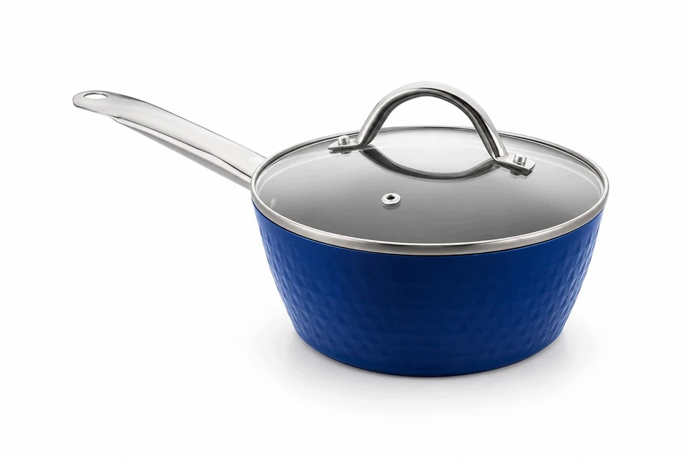 Ceraflon Puodas Prestige Diamant 18 cm 2 L Puodas su dangteliu Induction Mėlyna