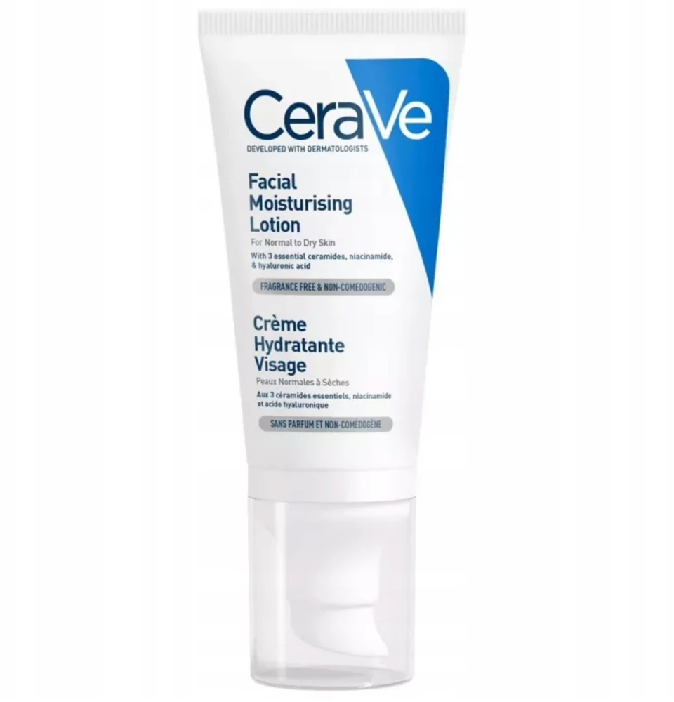 CeraVe Drėkinamasis veido kremas - Normaliai ir sausai odai 52ml