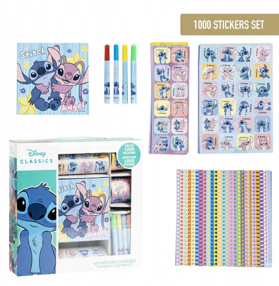 Cerda Lilo And Stitch Disney Lilo ir Stitch lipdukų kūrybinis rinkinys, 1000 dalių