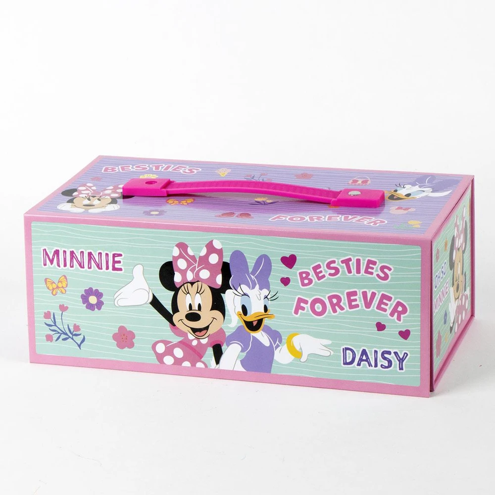 Cerda MYSZKA MINNIE MOUSE Rinkinys PLASTYCZNY ARTYSTYCZNY KUFEREK PRZYBORAMI 43SZT