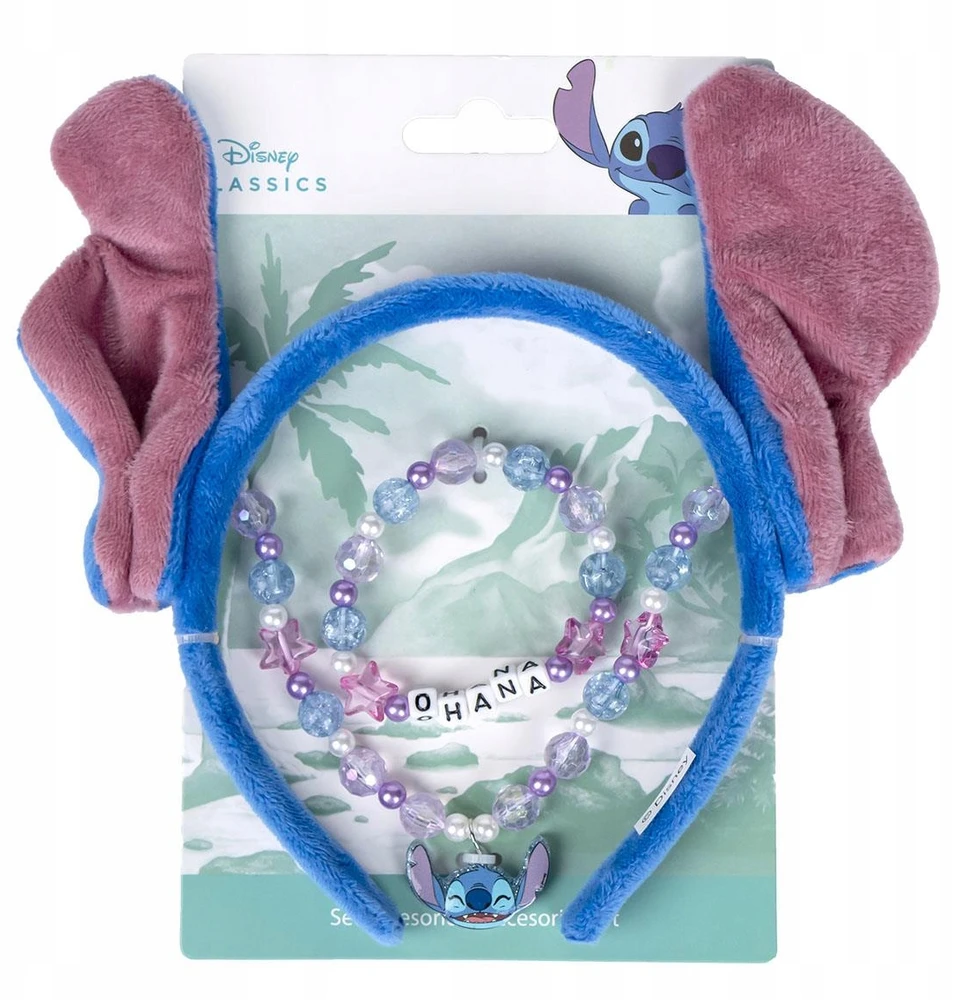 Cerda Stitch papuošalai galvos apdangalas ausys apyrankės karoliukai pakabukas Lilo & Stitch