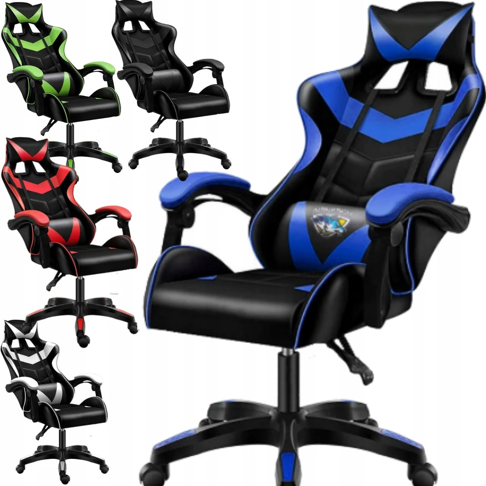 Cerlo GAMING kėdė su atlošu MASAŽAS, SUKIMASIS KOMPIUTERIS žaidimų kėdė!