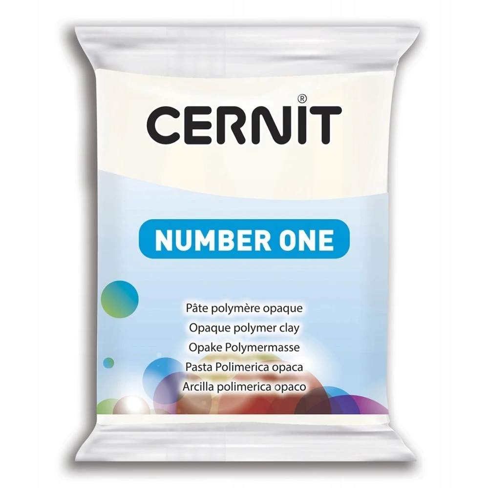 Cernit modeliavimo masė Balta Nepermatoma 56 g balta figūroms