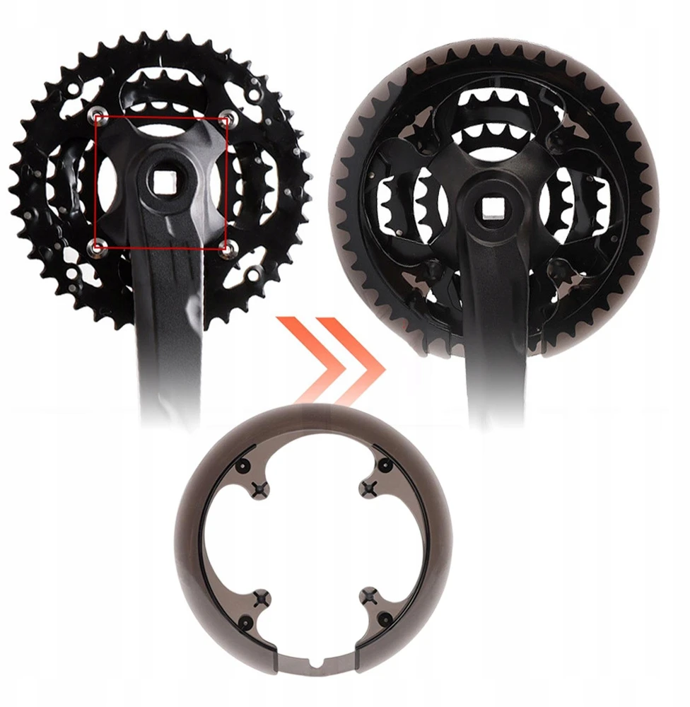 Chainring Guard Round lengvas dviračio grandinės rato apsauga, kalnas