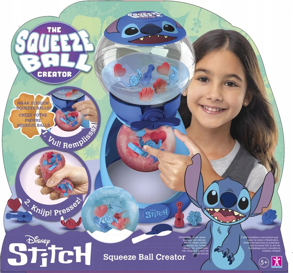Character Options DISNEY LILO IR STICH Squeez Ball FABRYKA GNIOTKÓW ANTISTRESS GNIOTKÓW