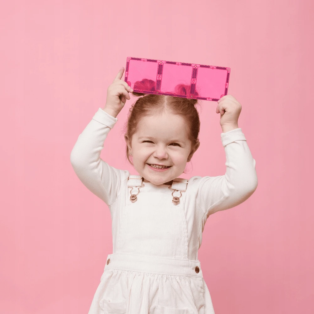 Charity Rožinė magnetinės kaladėlės 20 vnt. Connetix specialusis leidimas Rožinė