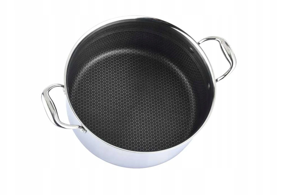 Cheffinger PREMIUM nepridegantis puodas su dangčiu 28cm 4l nerūdijančio plieno