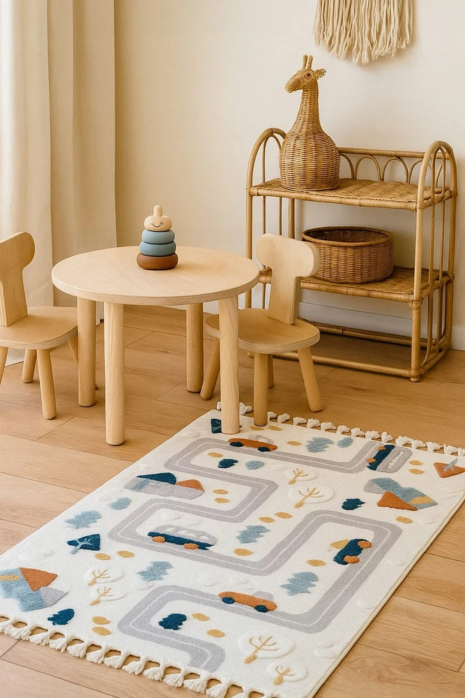 Chemex Dywan Buffo Parco 160x230 3D sensoryczny w uliczki w stylu boho su fedzlami