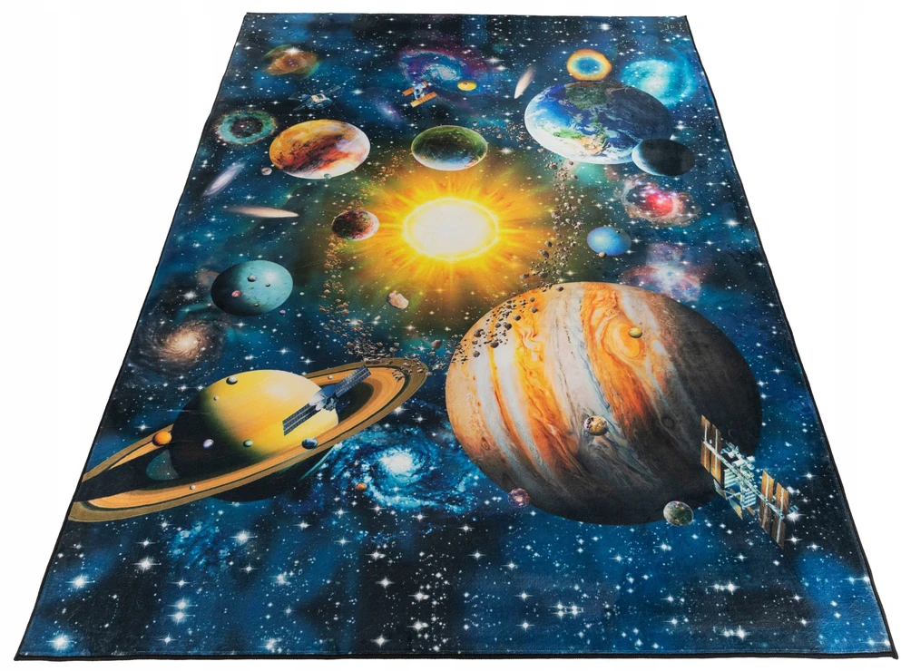 Chemex DYWAN Dziecięcy PRINTED DOVE 160x230 Drukowane Kosmos Planety Galaktyka