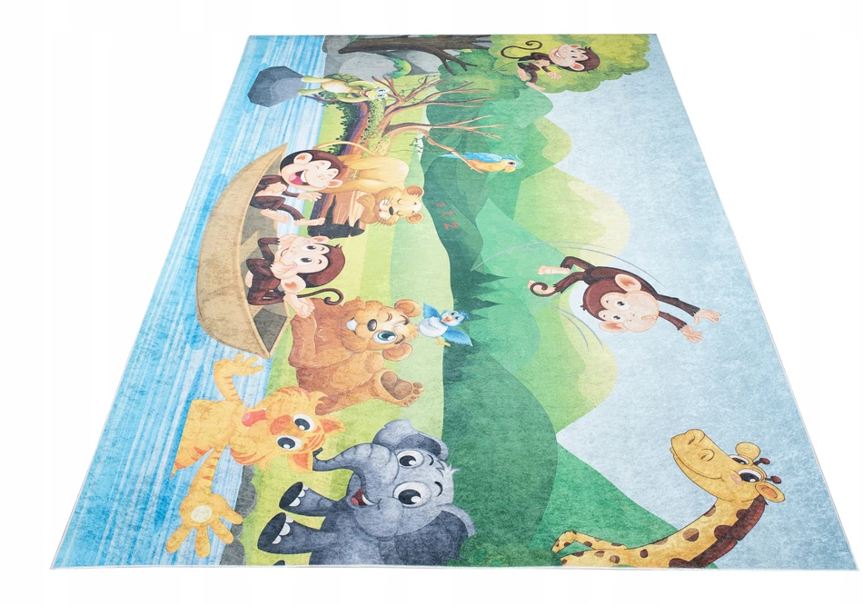 Chemex DYWAN Kolorowy DZIECIĘCY 140x200 Zwierzęta Zoo v1