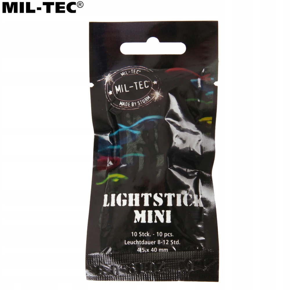 Cheminis apšvietimas Mil-Tec Lightstick Mini 10 vienetų, žalias