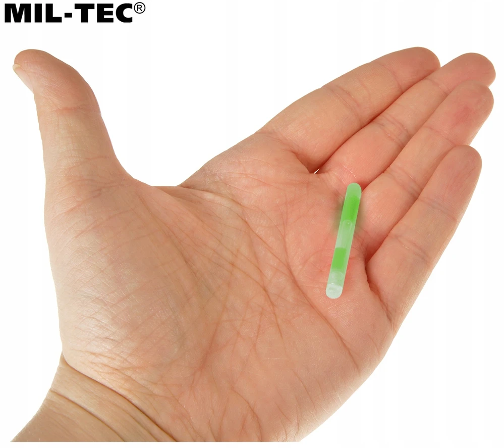 Cheminis apšvietimas Mil-Tec Lightstick Mini 10 vienetų, žalias