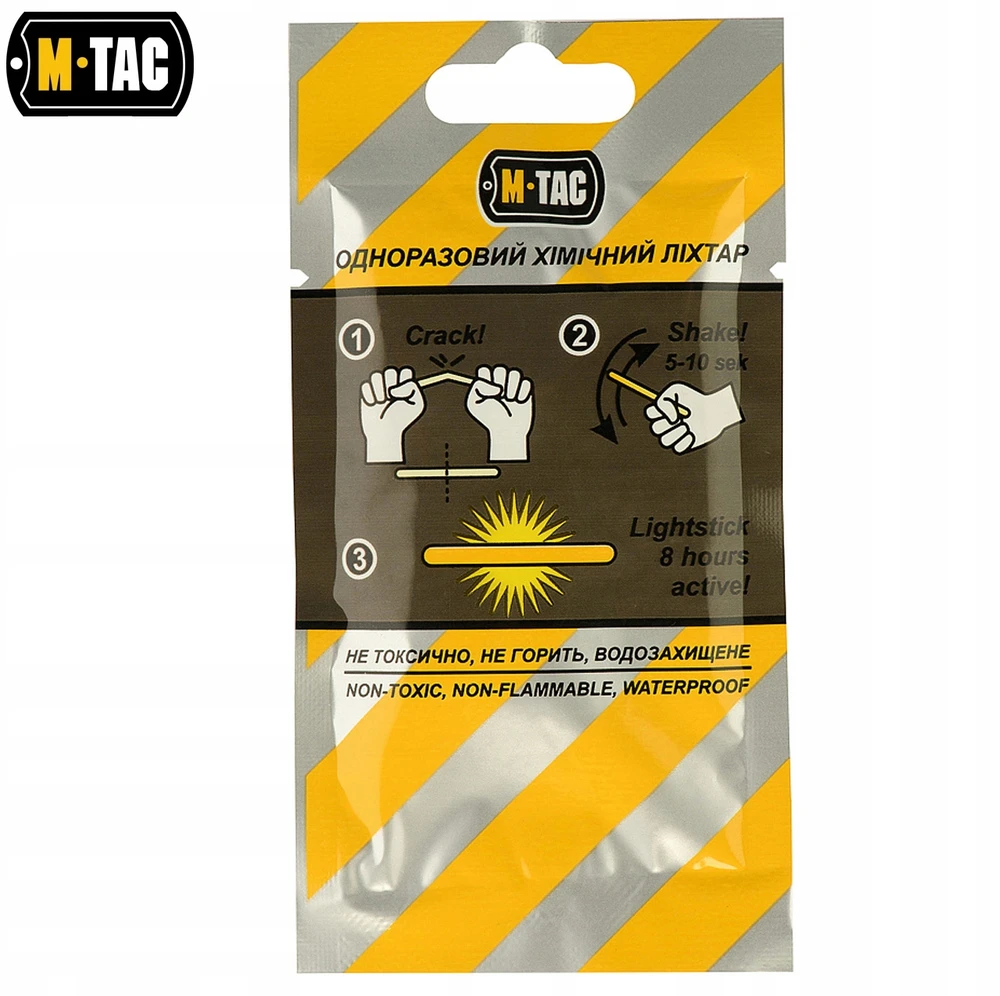 Cheminis šviesos apšvietimas 4,5x40 mm 10 vnt M-Tac Lightstick raudona
