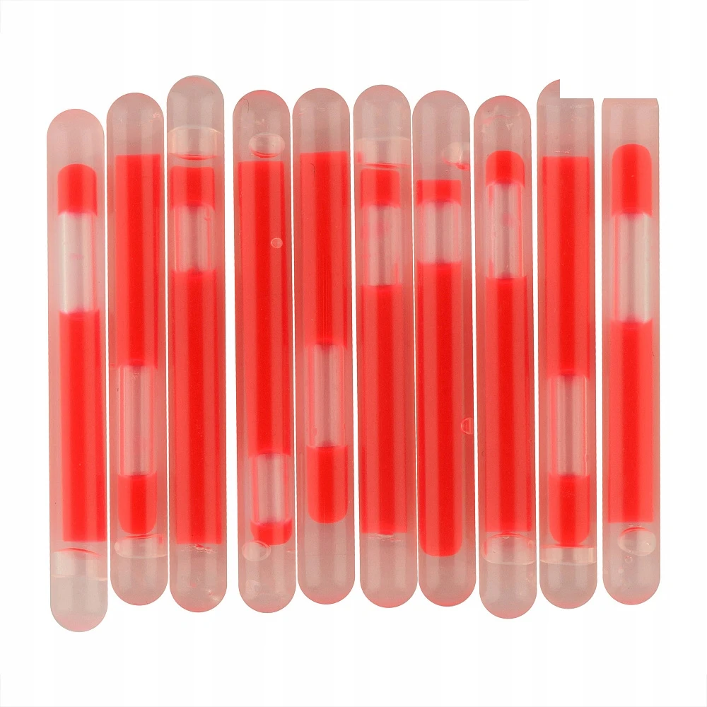 Cheminis šviesos apšvietimas 4,5x40 mm 10 vnt M-Tac Lightstick raudona