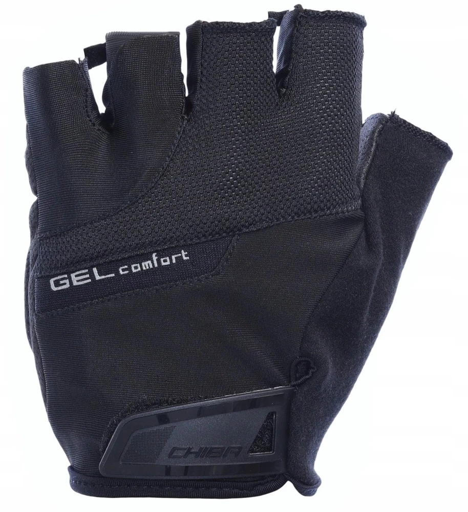 Chiba Gel Comfort dviračių pirštinės, juodos, dydis M