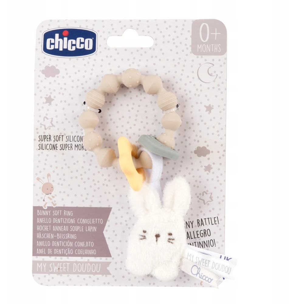 Chicco 184354 CUDDLY BUNNISH TEETHING TOY