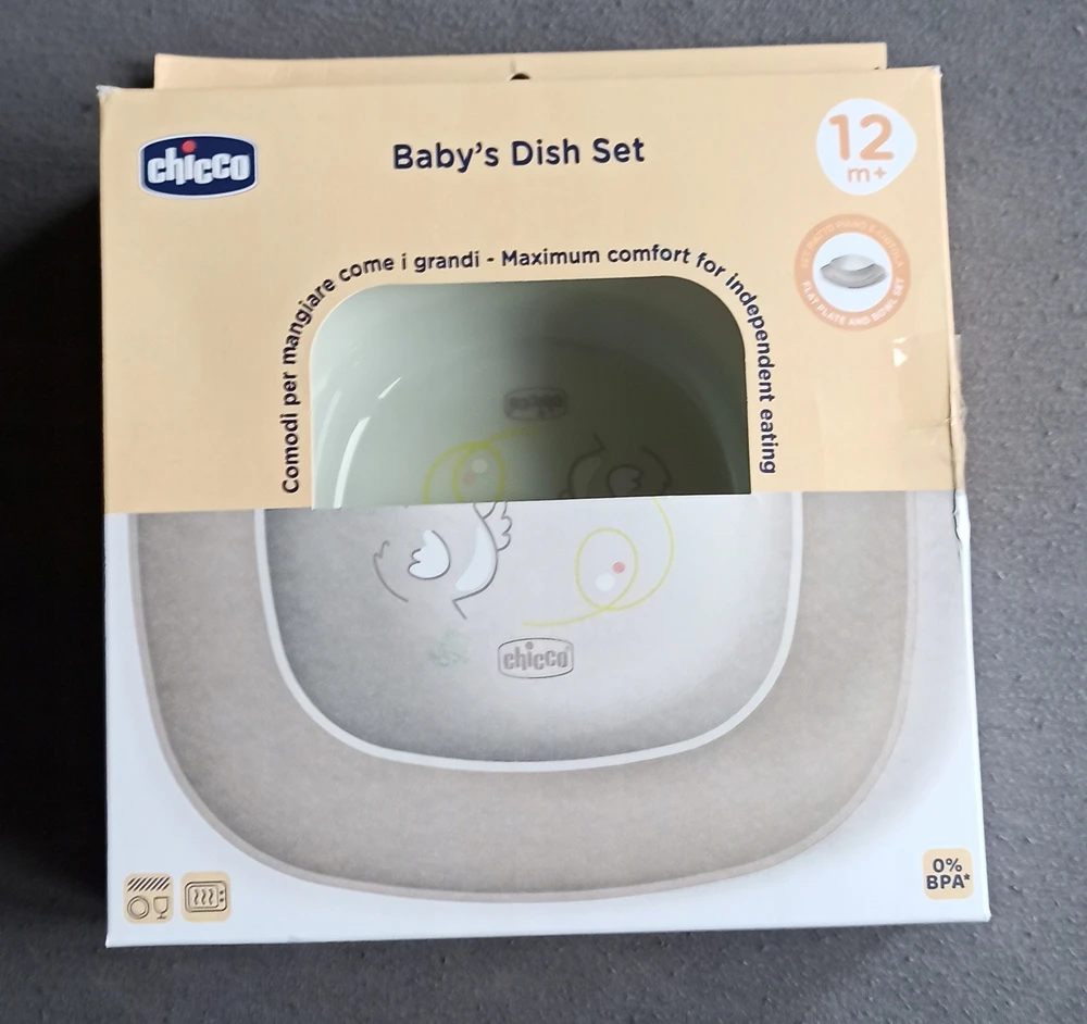 Chicco Rinkinys 2 talerzy pilka 12m+