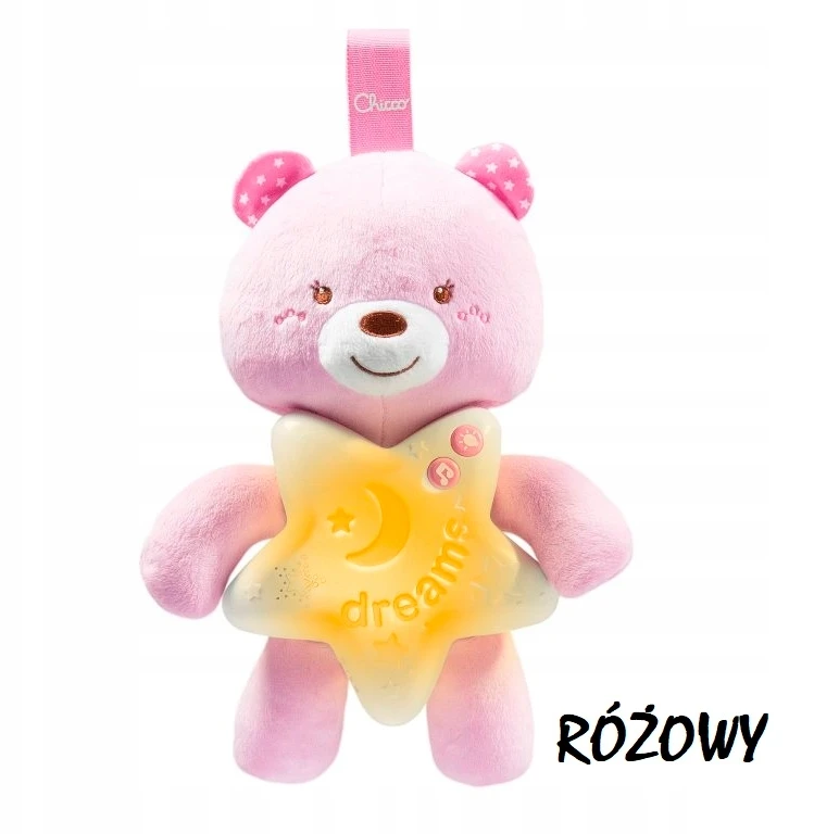 CHICCO meškutis „Saldžių sapnų“, rožinis, 0M+