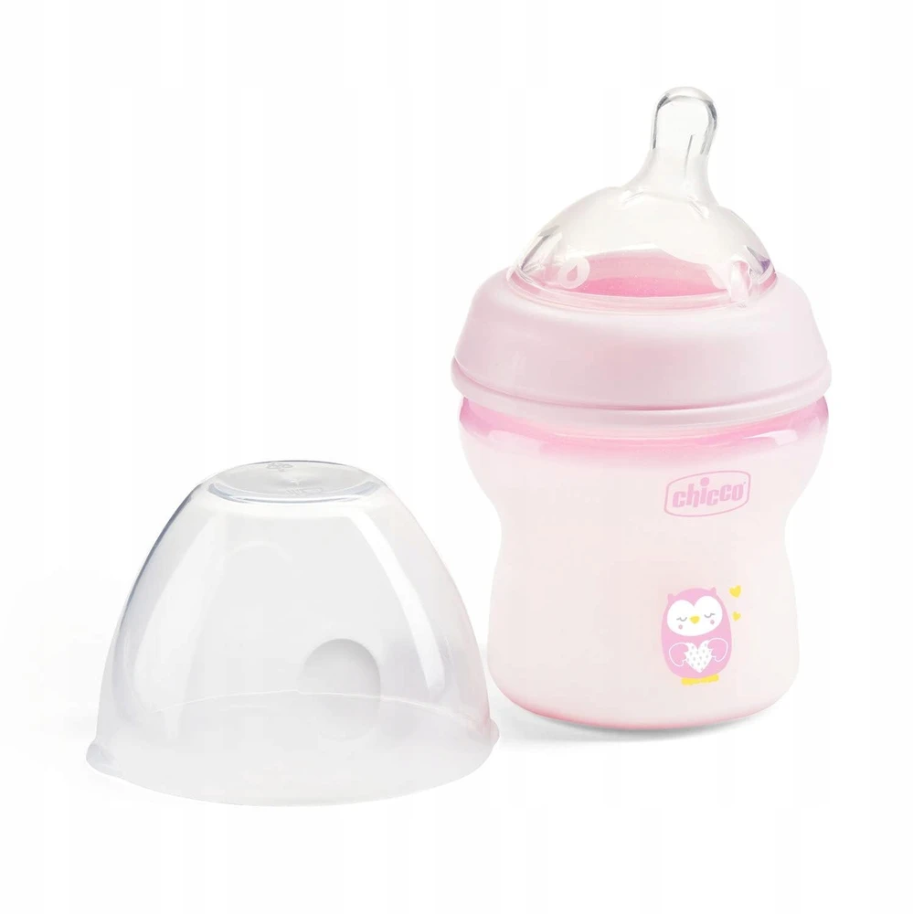 Chicco NaturalFeeling buteliukas rožinis 150 ml
