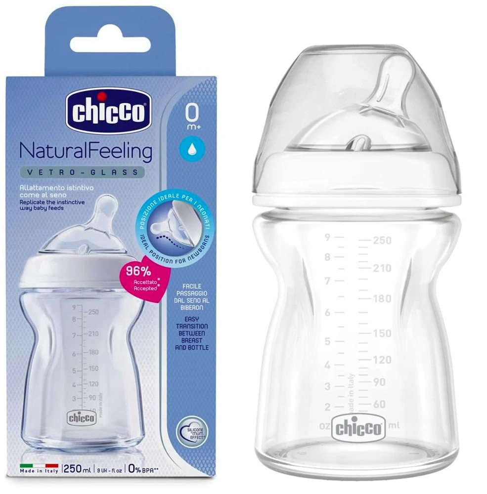 Chicco Natural Feeling Crystal T silikoninis buteliukas 250ml
