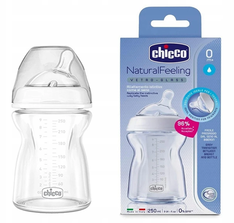 Chicco Natural Feeling Crystal T silikoninis buteliukas 250ml