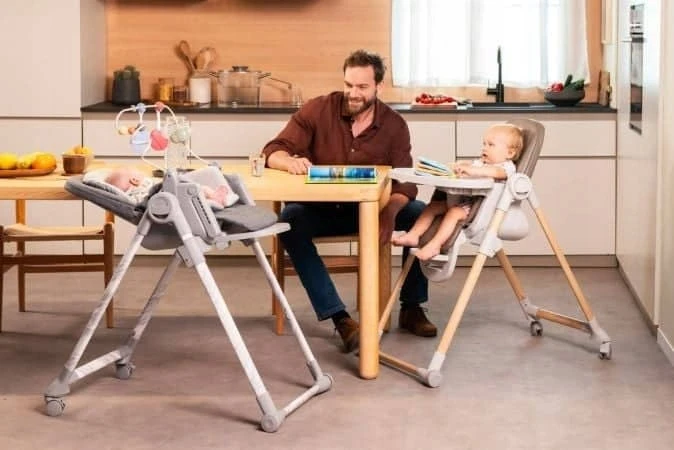 Chicco Polly Armonia STEEL – maitinimo kėdutė