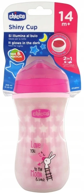 CHICCO 00006971100000 Termo puodelis 200 ml 14m+ mergaitė