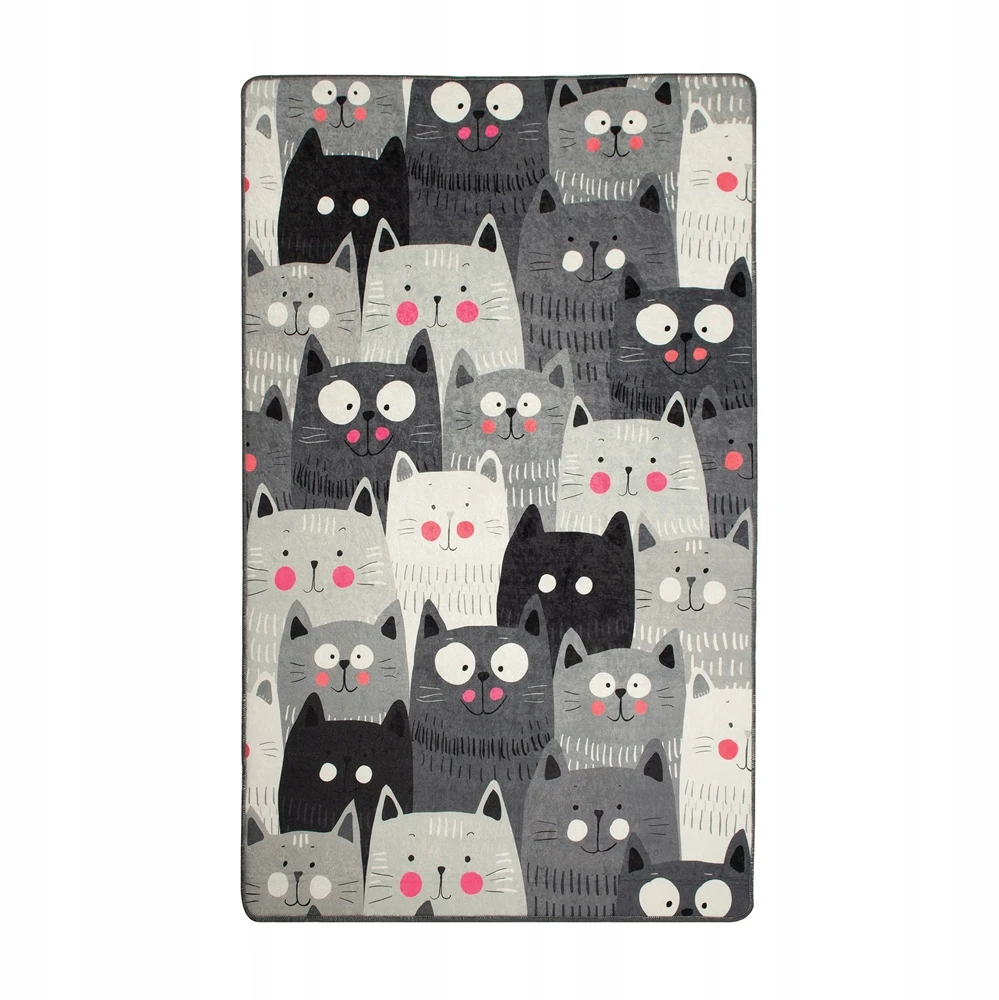 Chilai Home Dywan KOTY KOT 120 cm x 180 cm pilka