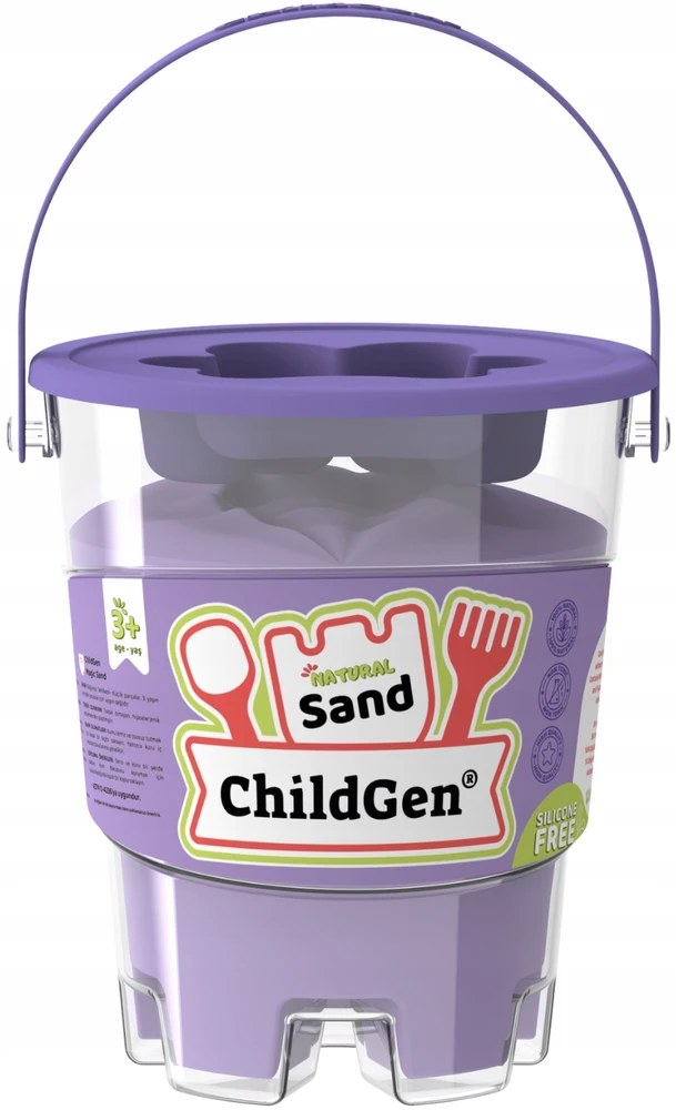 ChildGen Kinetinis smėlis su pelėsiu 100% natūralus 500g PURPLE