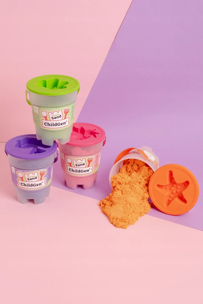 ChildGen Kinetinis smėlis su pelėsiu 100% natūralus 500g PURPLE