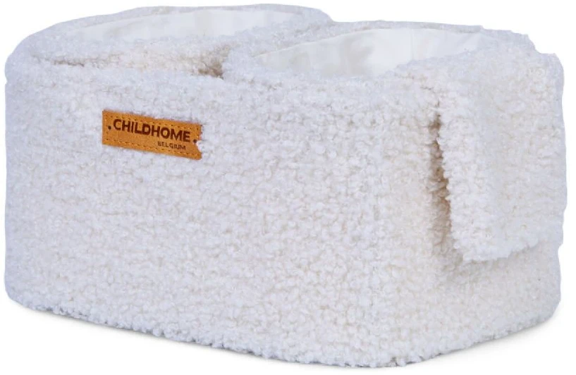 Childhome Podwieszane pojemniki universalus - komplektas 3 vnt. Teddy Off-Baltas