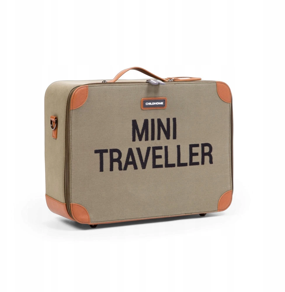 Childhome Walizka dziecięca Mini Traveller Kanwas Khaki