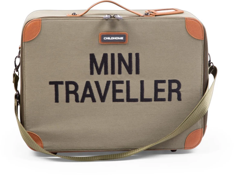 Childhome Walizka dziecięca Mini Traveller Kanwas Khaki