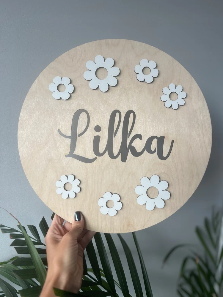 Chill Boho LED naktinė lemputė SU PAVADINIMU, VEIKIA BATERIJA, 34 cm, gėlių dekoras