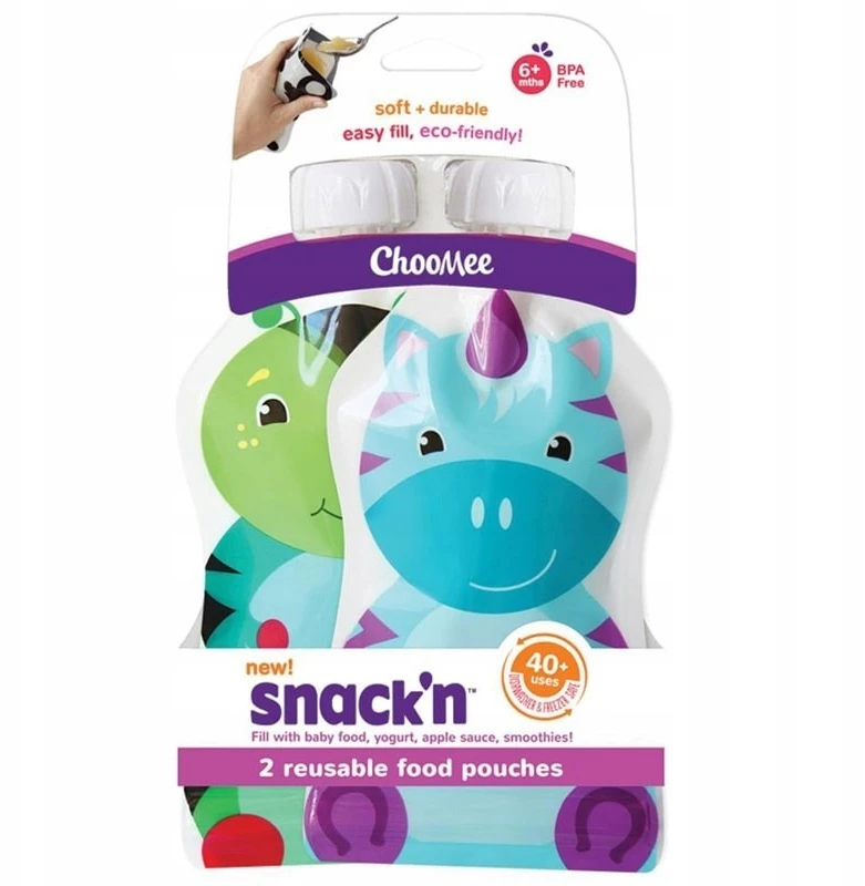 ChooMee 2 PACK Daugkartiniai paketėliai, tūbelės